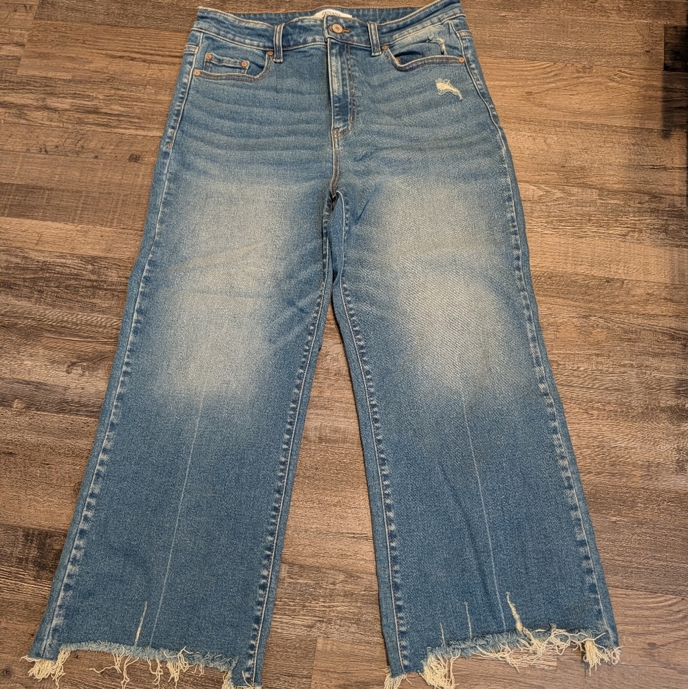 Women’s Wide-Leg Cropped Jeans
